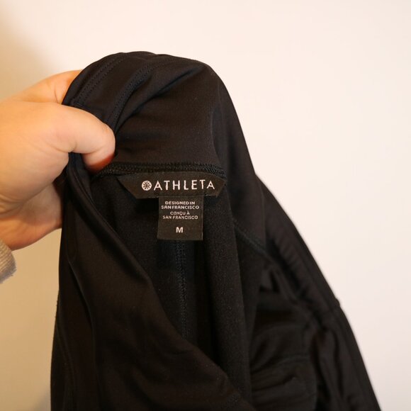 Athleta Unstoppable Fleece Lined High Rise Jogger Womens Medium Black Casual - Picture 3 of 6